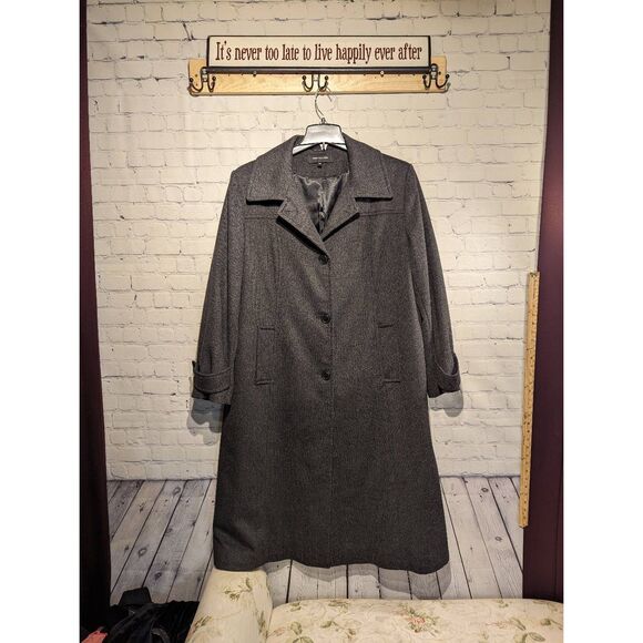 Jones New York like new wool trench coat 18w * - Picture 1 of 6